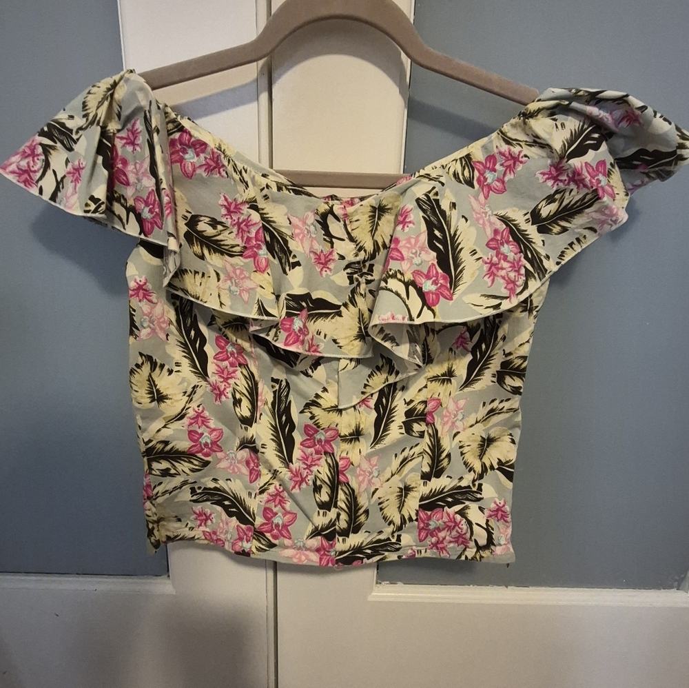 Floral Off-Shoulder Women's Top